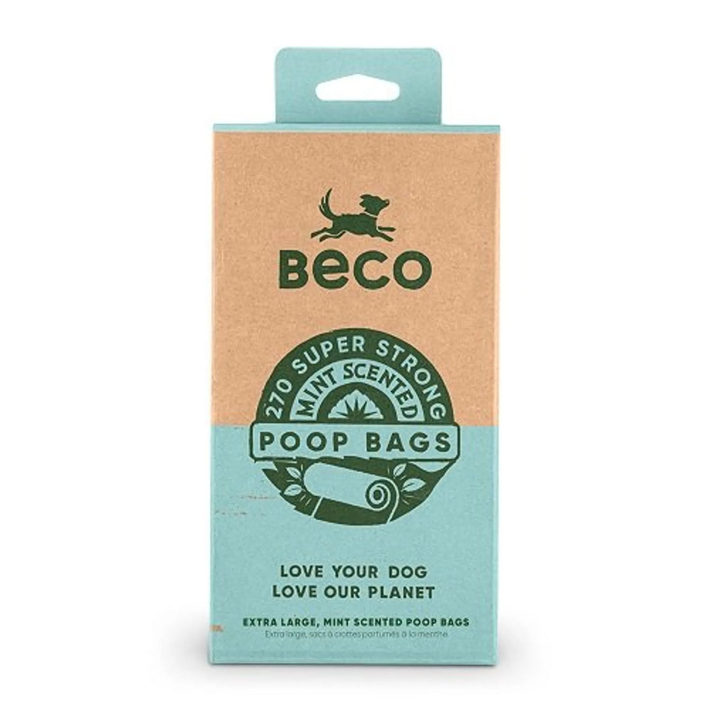 Poches à crottes x18 rouleaux parfum menthe – Beco