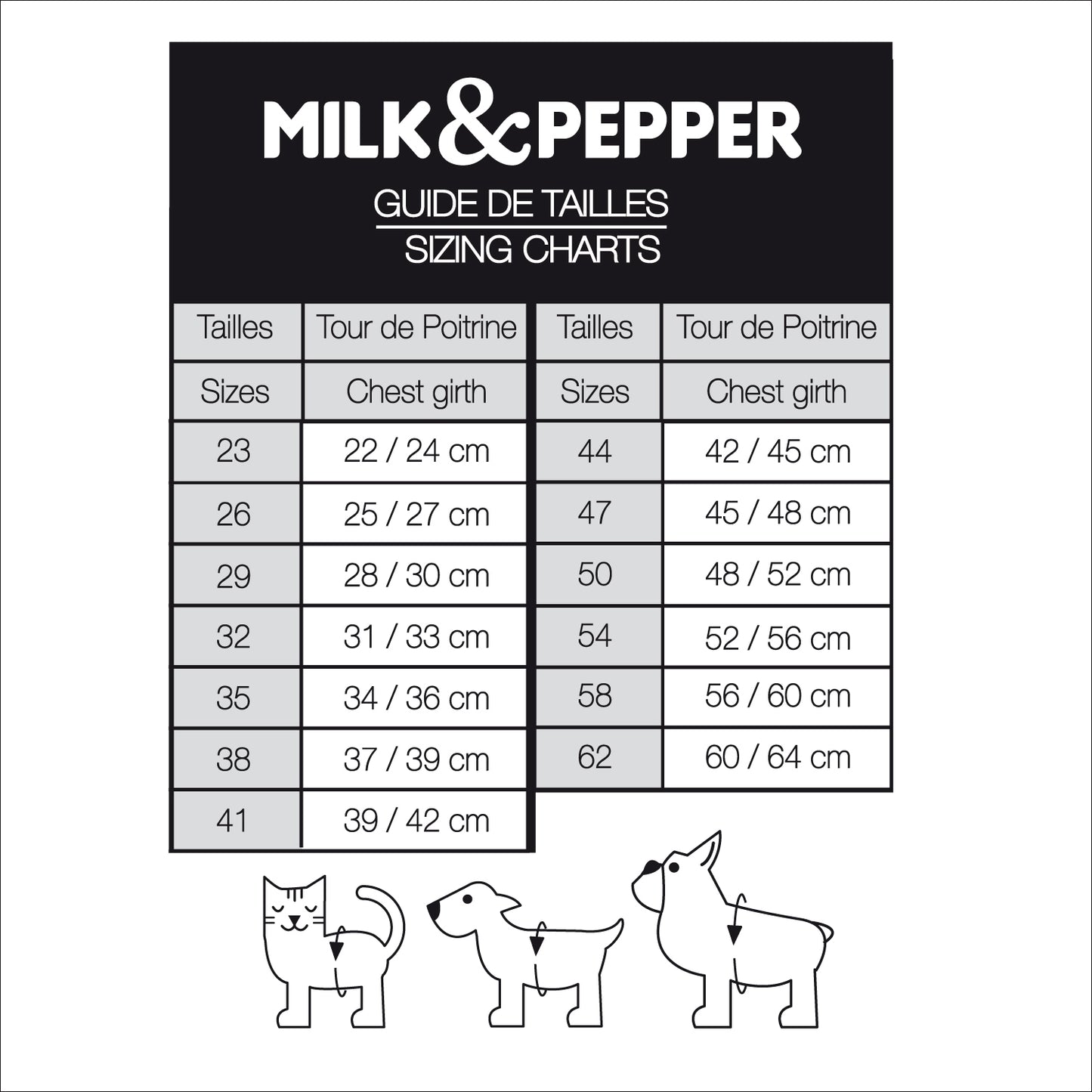 Harnais Crop ZELIG pour chien – Milk & Pepper