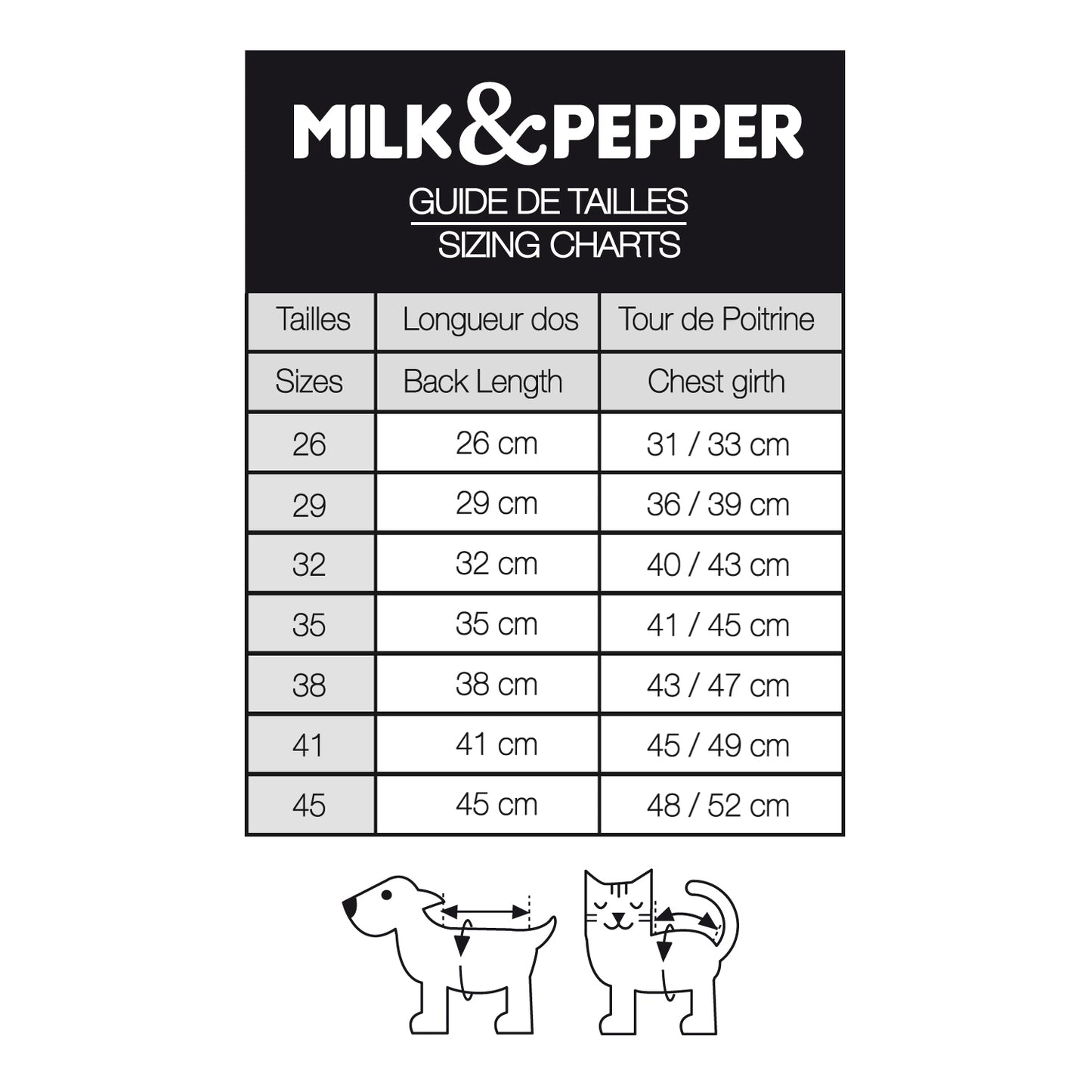 Imperméable SKIPPER avec harnais intégré pour chien – Milk & Pepper
