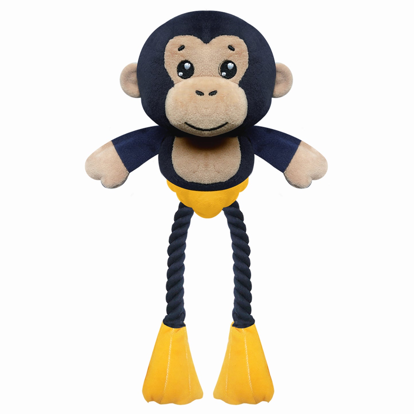 Peluche AZEL Chimpanzé avec cordes pour chien – Milk & Pepper