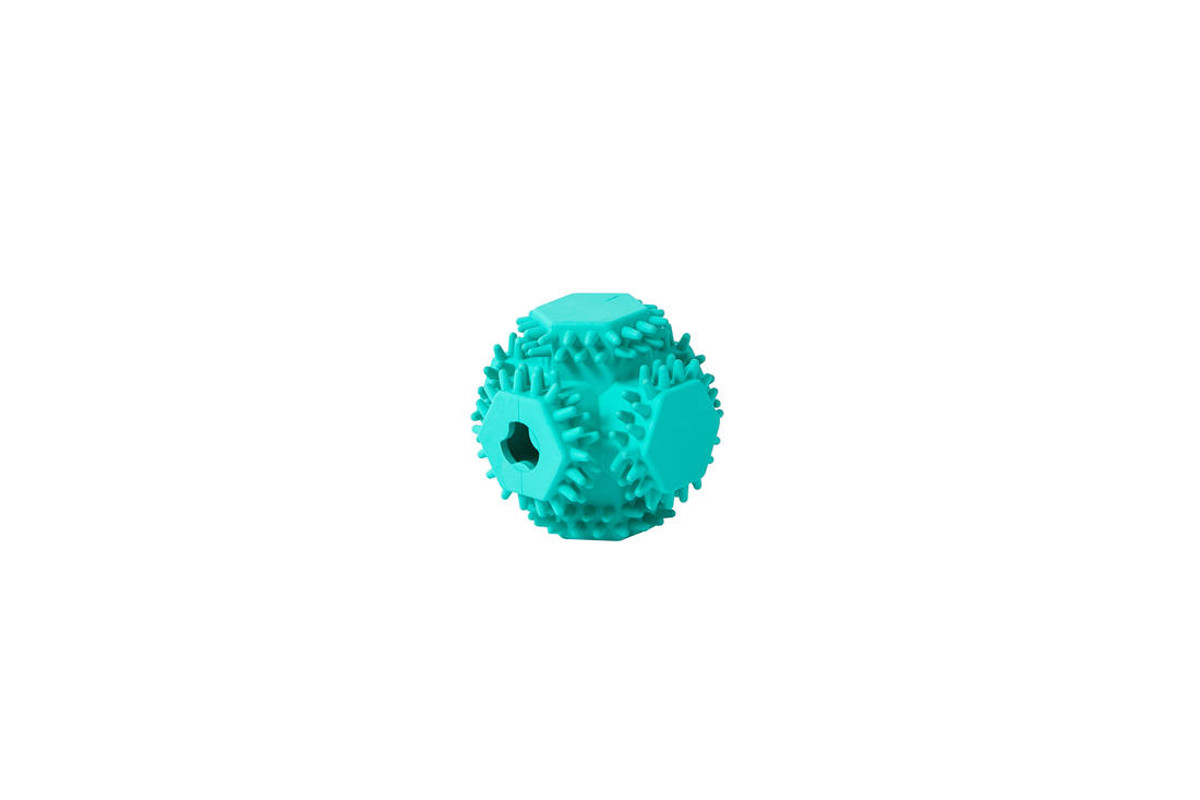Balle Snack Cubik – Jouet distributeur de friandises pour chien