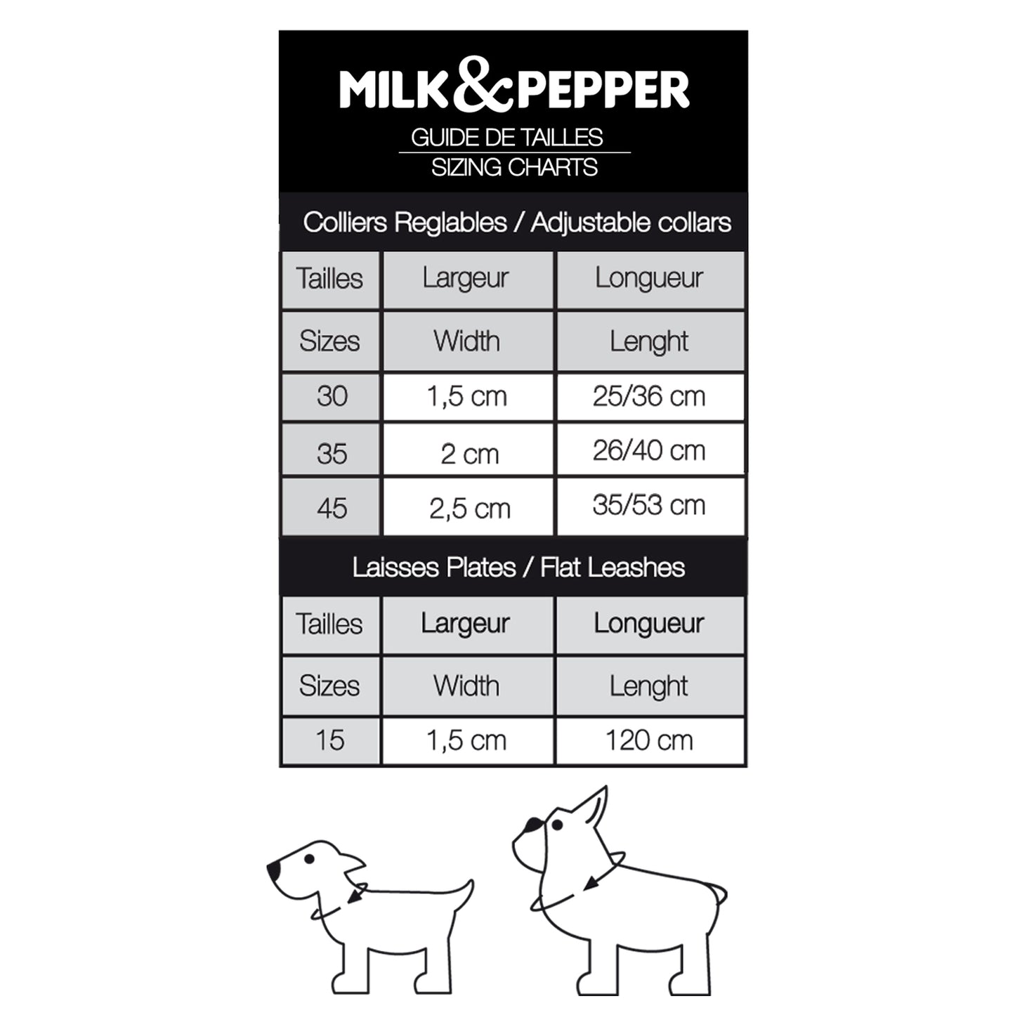 Collier NAVAL pour chien – Milk & Pepper
