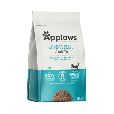 Croquettes Chat Adulte Poisson & Saumon 1,8 kg – Applaws