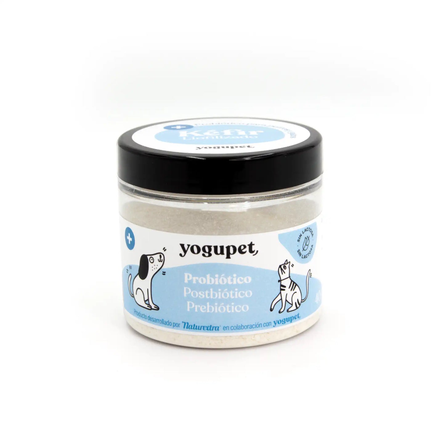 Kéfir lyophilisé spécial digestion (postbiotiques, probiotiques & prébiotiques) pour chien – Yogupet