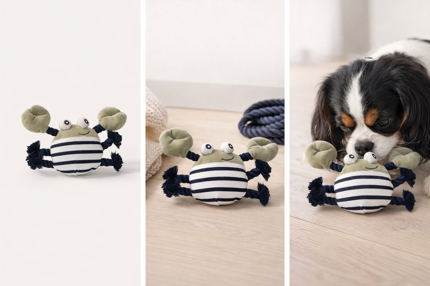 Peluche MERWEN le Crabe pour chien – Milk & Pepper