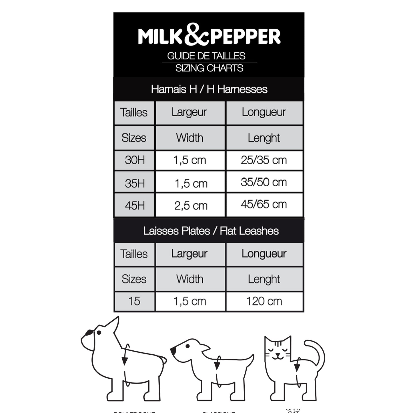 Harnais en Y VALDEMAR avec fourrure pour chien – Milk & Pepper