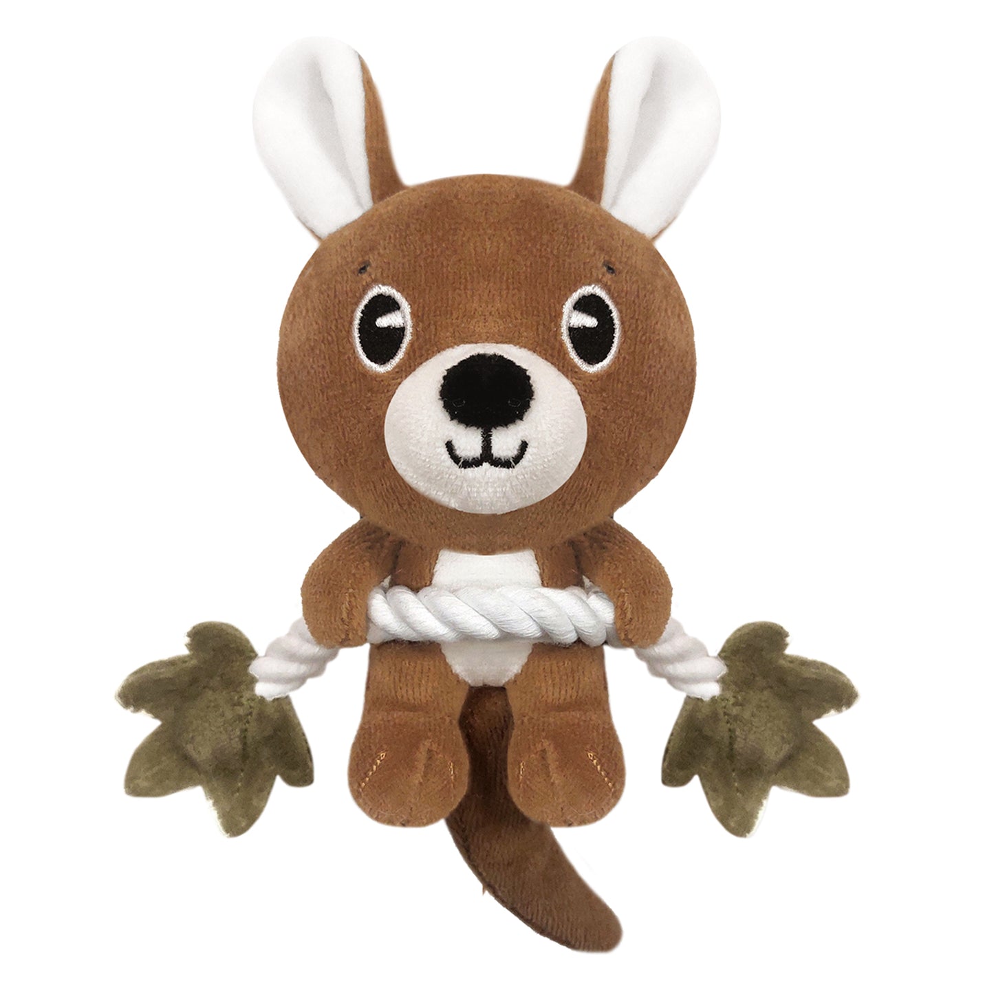 Peluche WALLABY avec cordes pour chien – Milk & Pepper