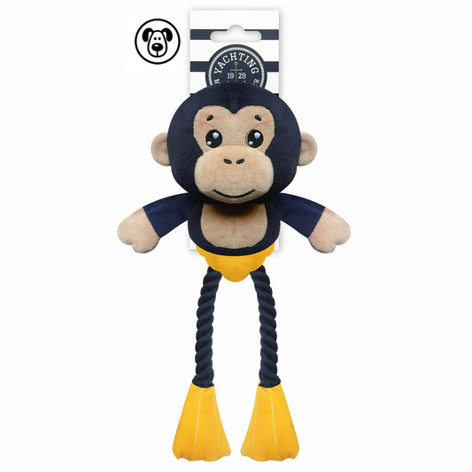 Peluche AZEL Chimpanzé avec cordes pour chien – Milk & Pepper