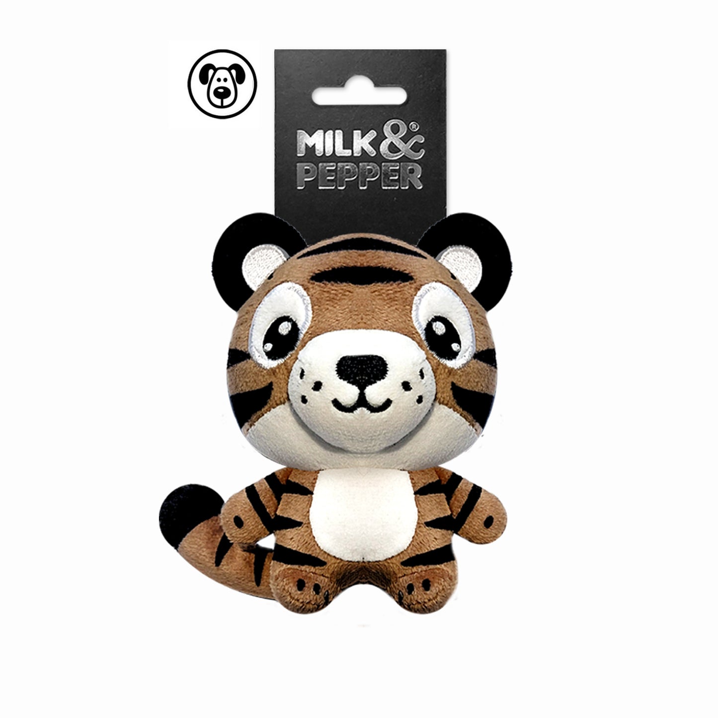 Doudou mini tigre RAFI pour chien – Milk & Pepper