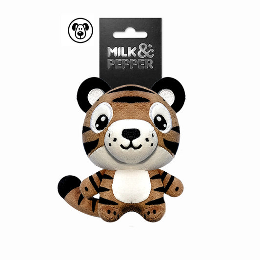 Doudou mini tigre RAFI pour chien – Milk & Pepper