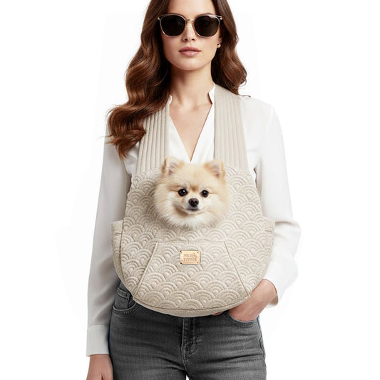 Sac porte bébé ventral YOSHI pour chien – Milk & Pepper