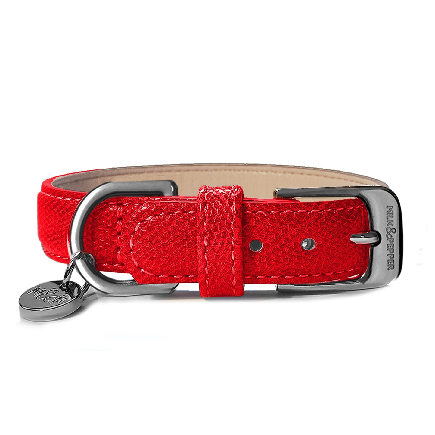 Collier cuir POGONA pour chien – Milk & Pepper