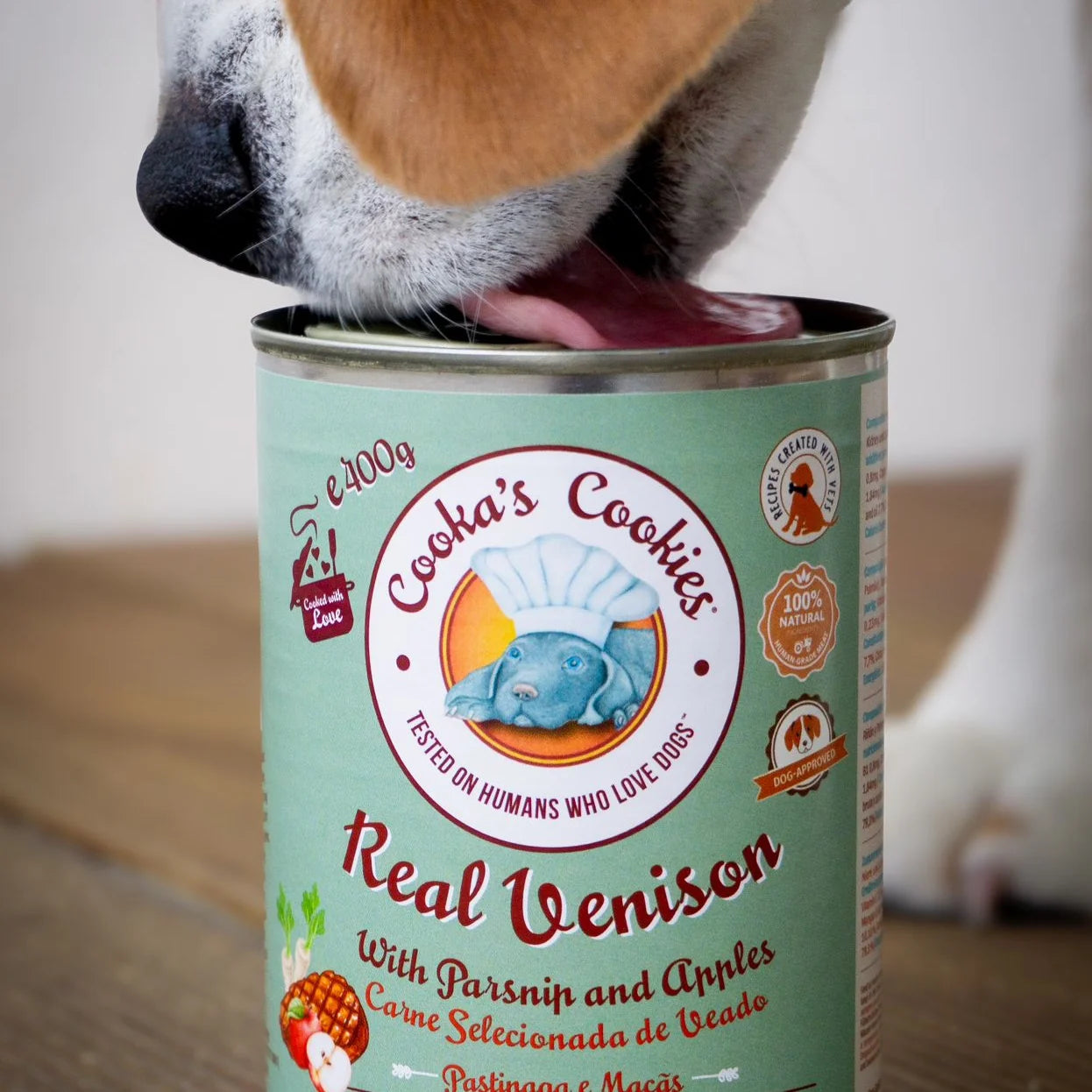 Pâtée au Gibier, Panais & Pommes Cooka's Cookies – 100 % Naturelle & Sans Céréales pour Chien