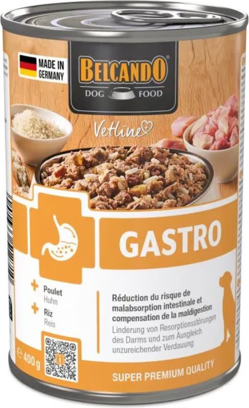 BELCANDO Vetline Gastro 400 g – Pâtée vétérinaire pour chien à digestion sensible