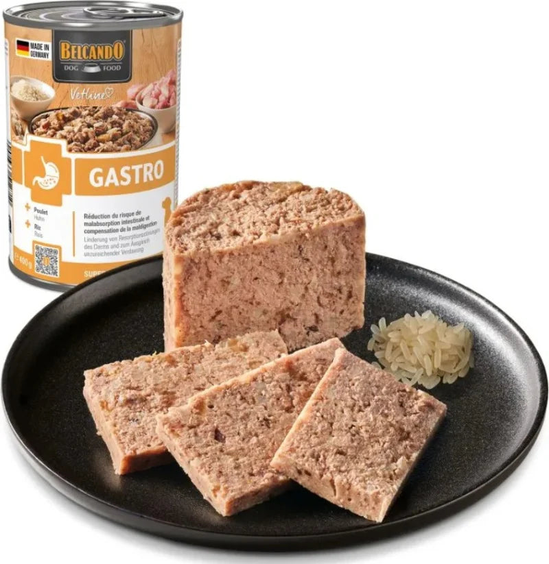 BELCANDO Vetline Gastro 400 g – Pâtée vétérinaire pour chien à digestion sensible