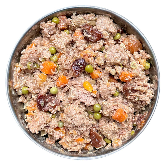 Bocal Canard, Patate Douce, Poire & Myrtille pour chien – Fidelis