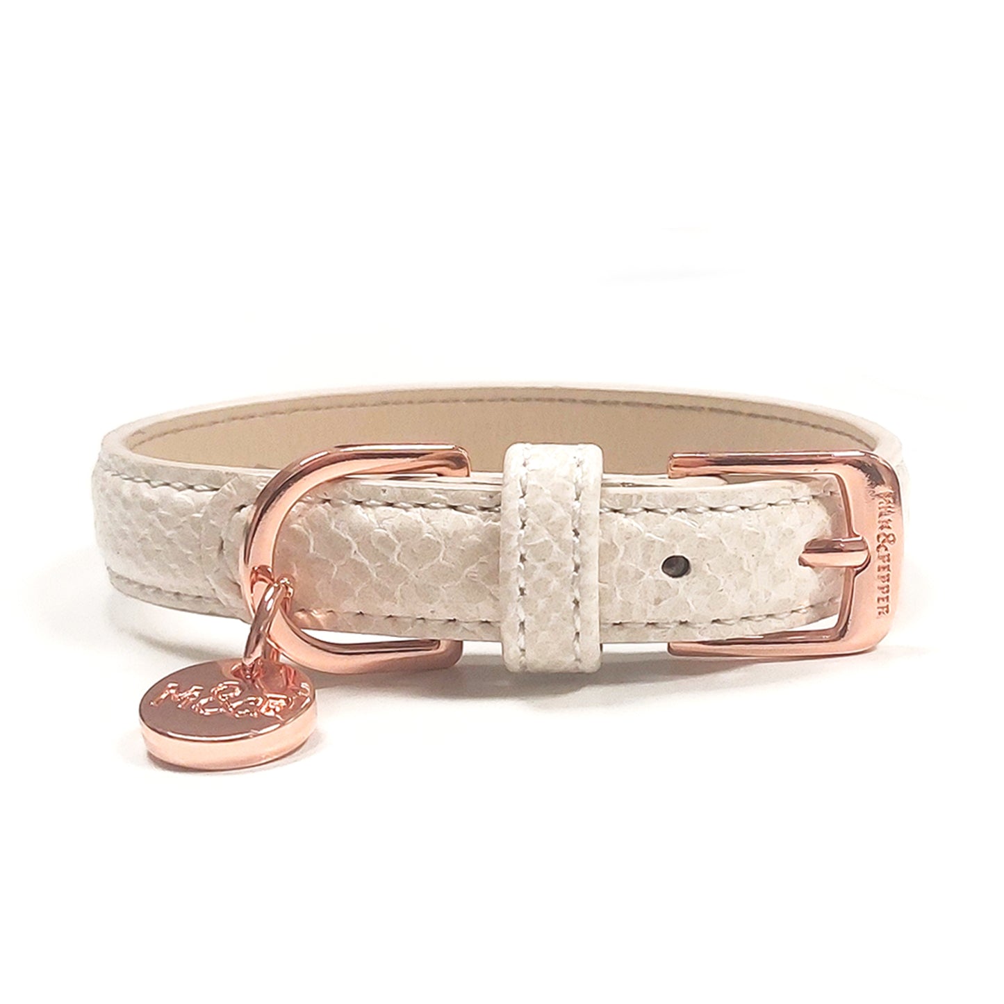 Collier cuir POGONA pour chien – Milk & Pepper