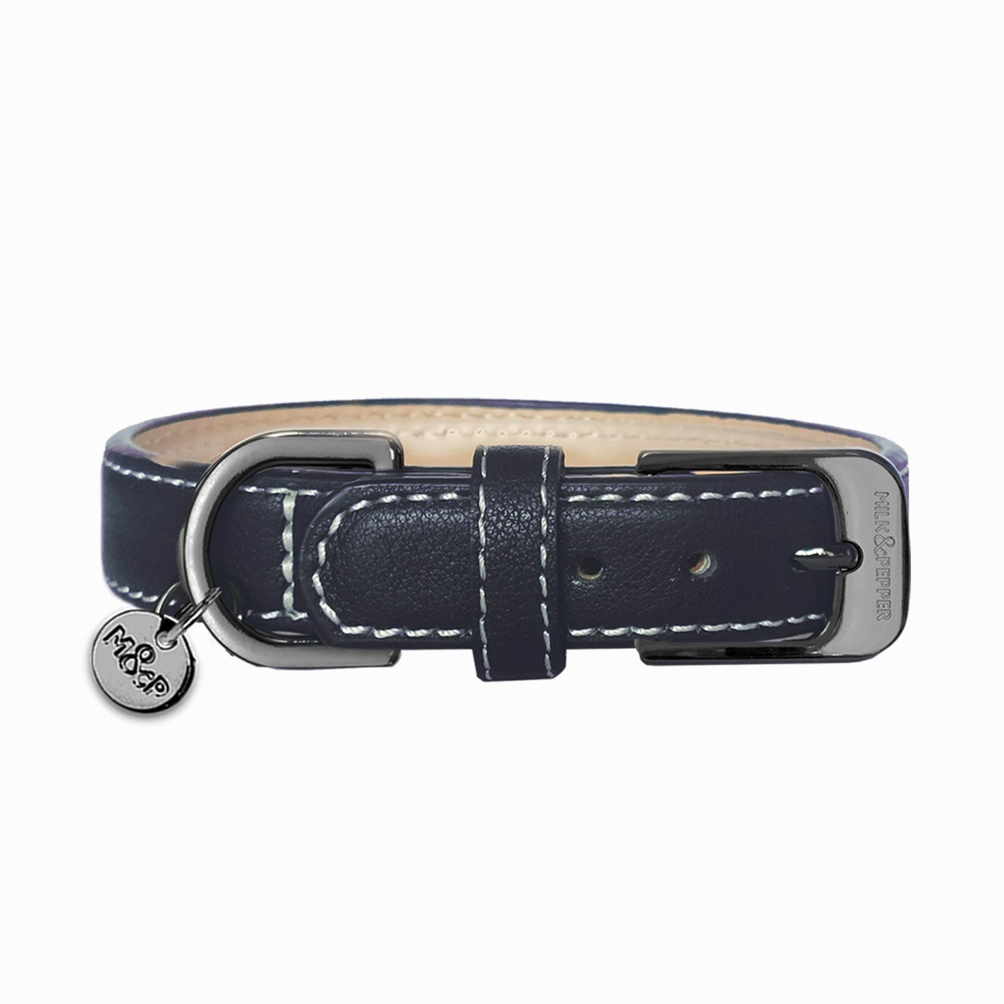 Collier cuir VENDÔME pour chien – Milk & Pepper
