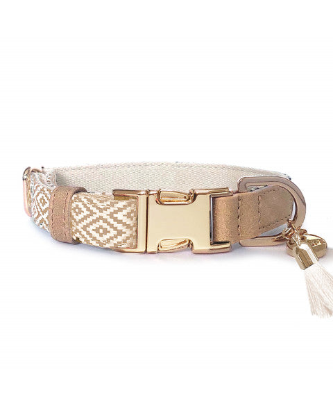 Collier Réglable Oroko Milk & Pepper – Élégance et confort pour chien