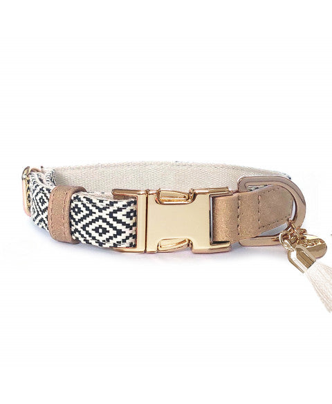 Collier Réglable Oroko Milk & Pepper – Élégance et confort pour chien