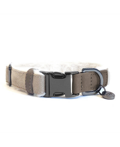 Collier VALDEMAR intérieur fourré pour chien – Milk & Pepper