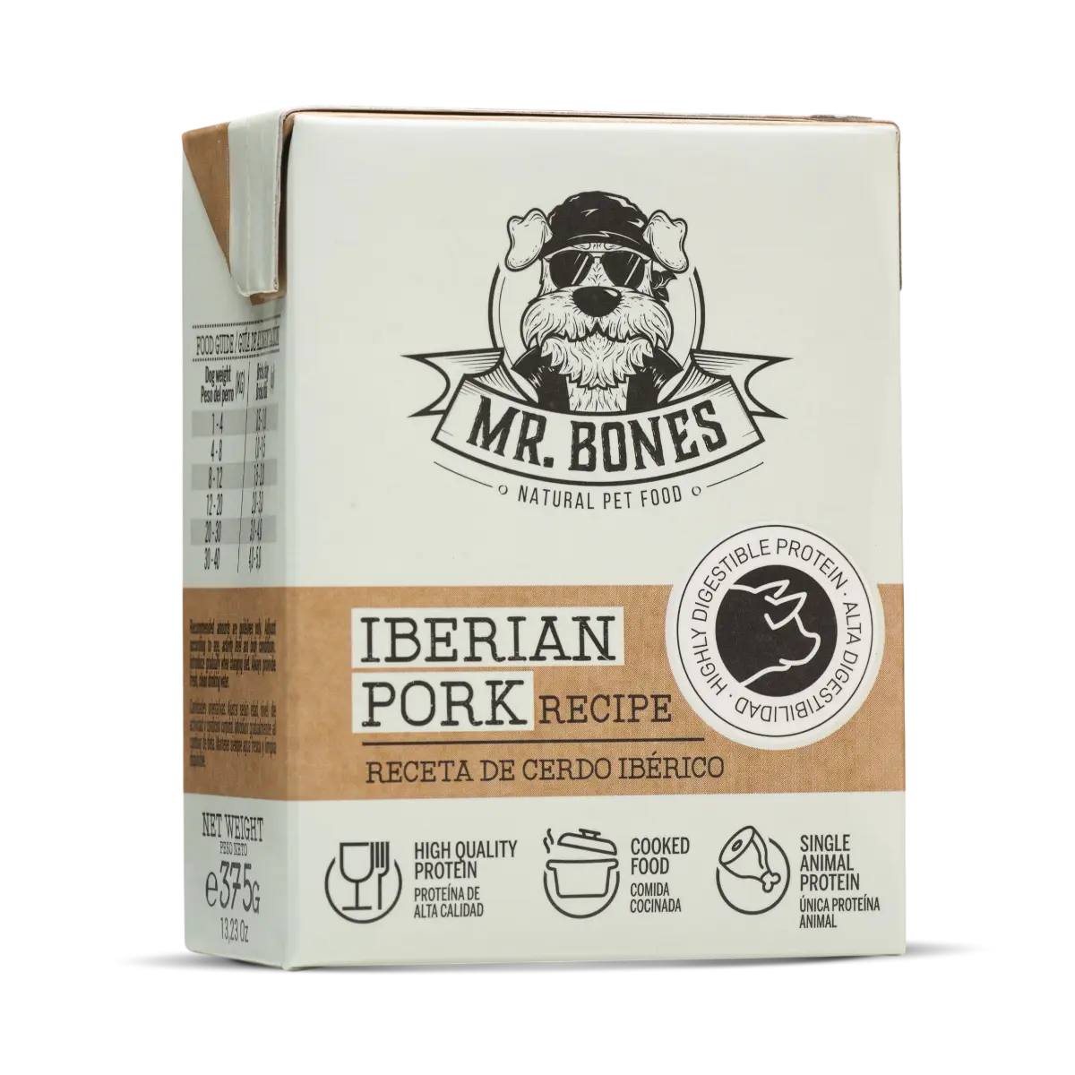 Repas Cuisiné au Porc Ibérique & Légumes pour Chien – Aliment Complet Sans Céréales