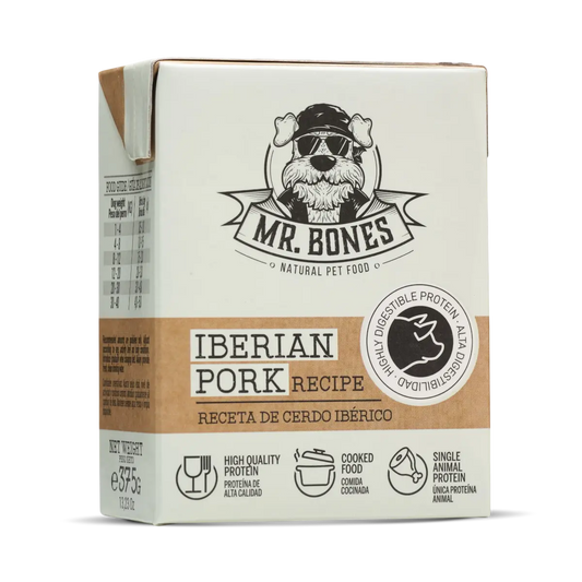 Repas Cuisiné au Porc Ibérique & Légumes pour Chien – Aliment Complet Sans Céréales