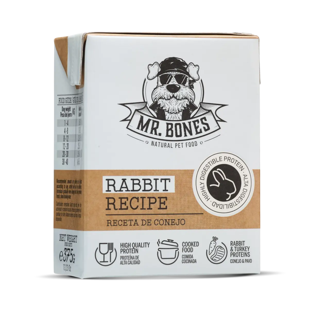 Repas Cuisiné au Lapin & Légumes pour Chien – Aliment Complet Sans Céréales