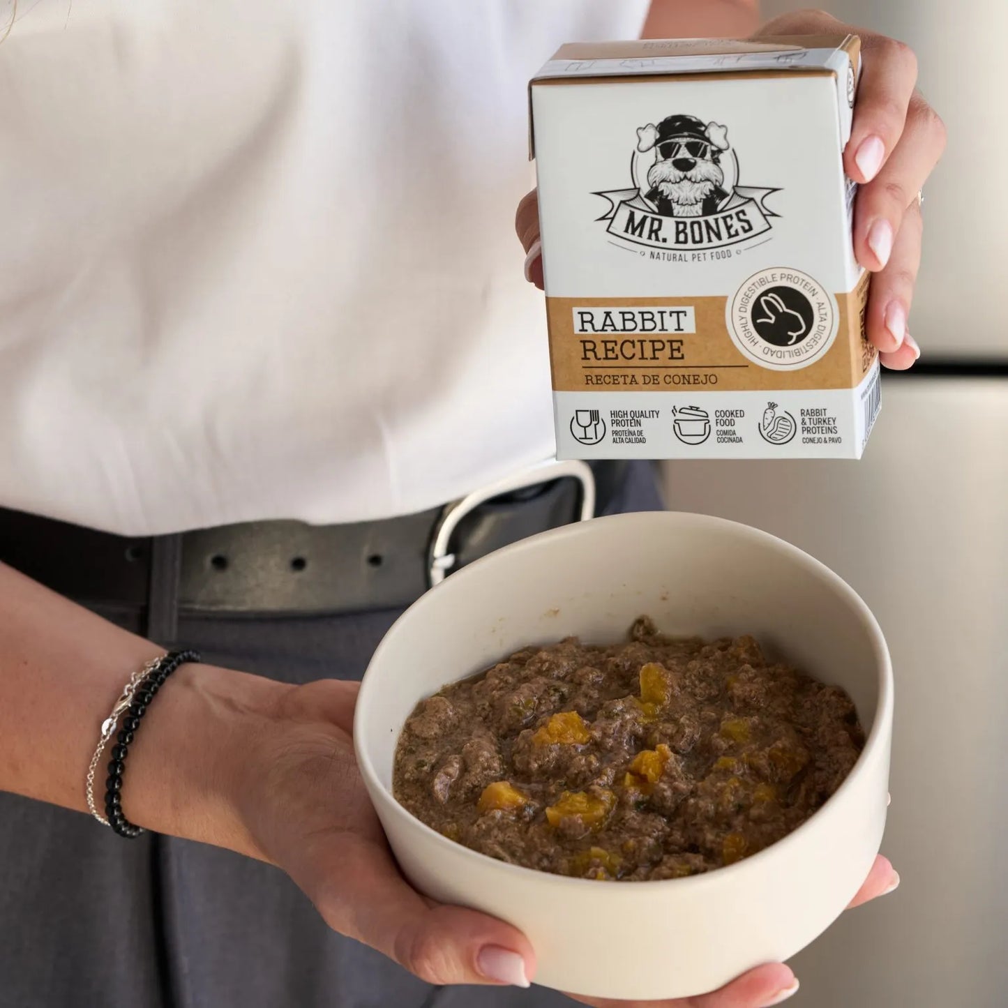 Repas Cuisiné au Lapin & Légumes pour Chien – Aliment Complet Sans Céréales