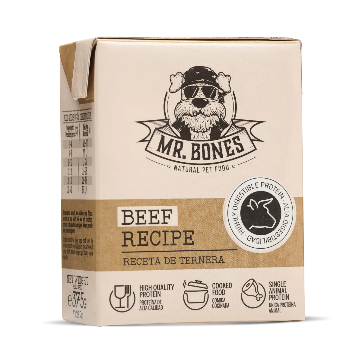 Repas Cuisiné au Veau & Légumes pour Chien – Aliment Complet Sans Céréales