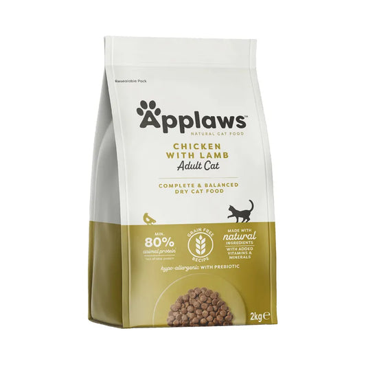 Croquettes Chat Adulte Poulet & Agneau 2 kg – Applaws