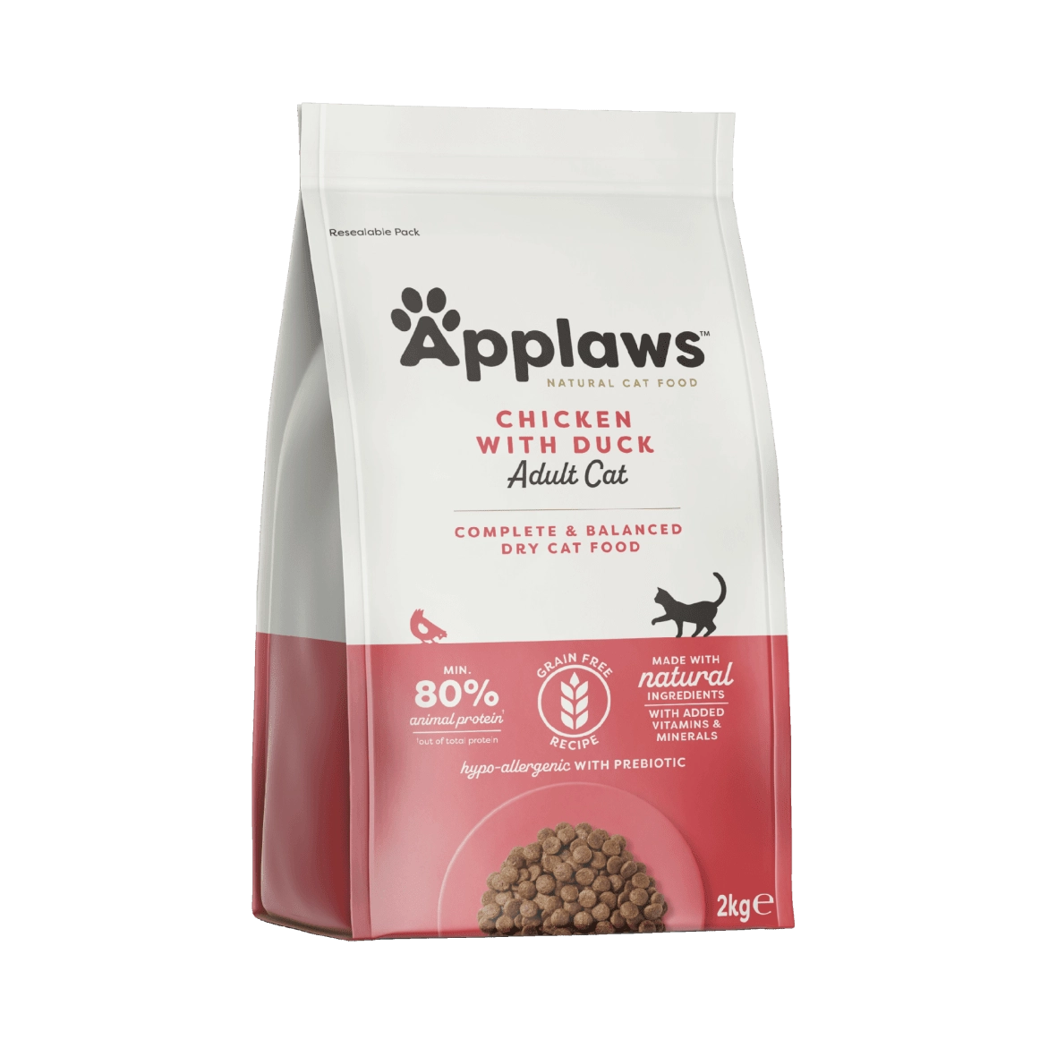 Croquettes Chat Adulte Poulet & Canard 2 kg – Applaws