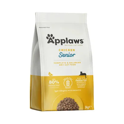 Croquettes Chat Senior Poulet 2 kg – Applaws