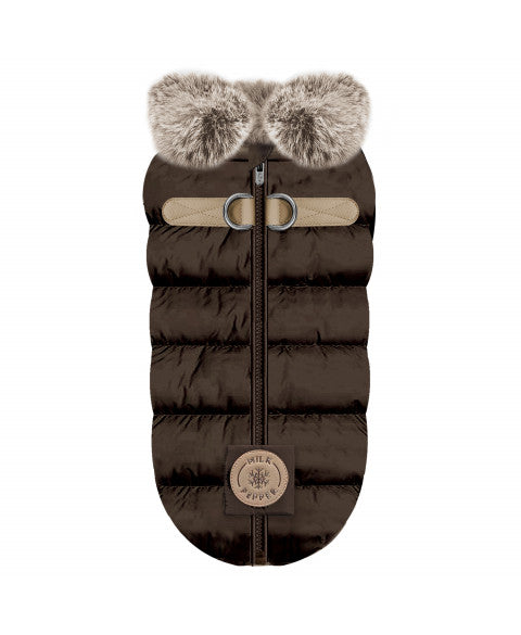 Doudoune Harnais pour chien MARIUS Marron – Milk & Pepper