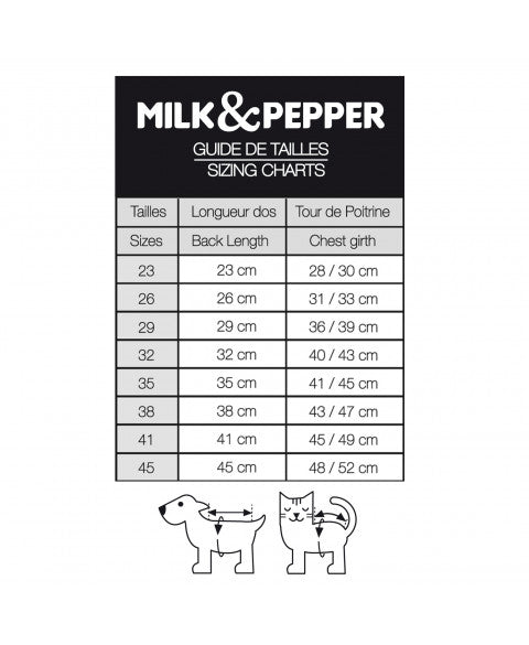Manteau RALP imperméable et réversible pour chien – Milk & Pepper