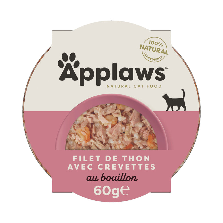 Filet de Thon & Gambas pour chat 85 g – Applaws