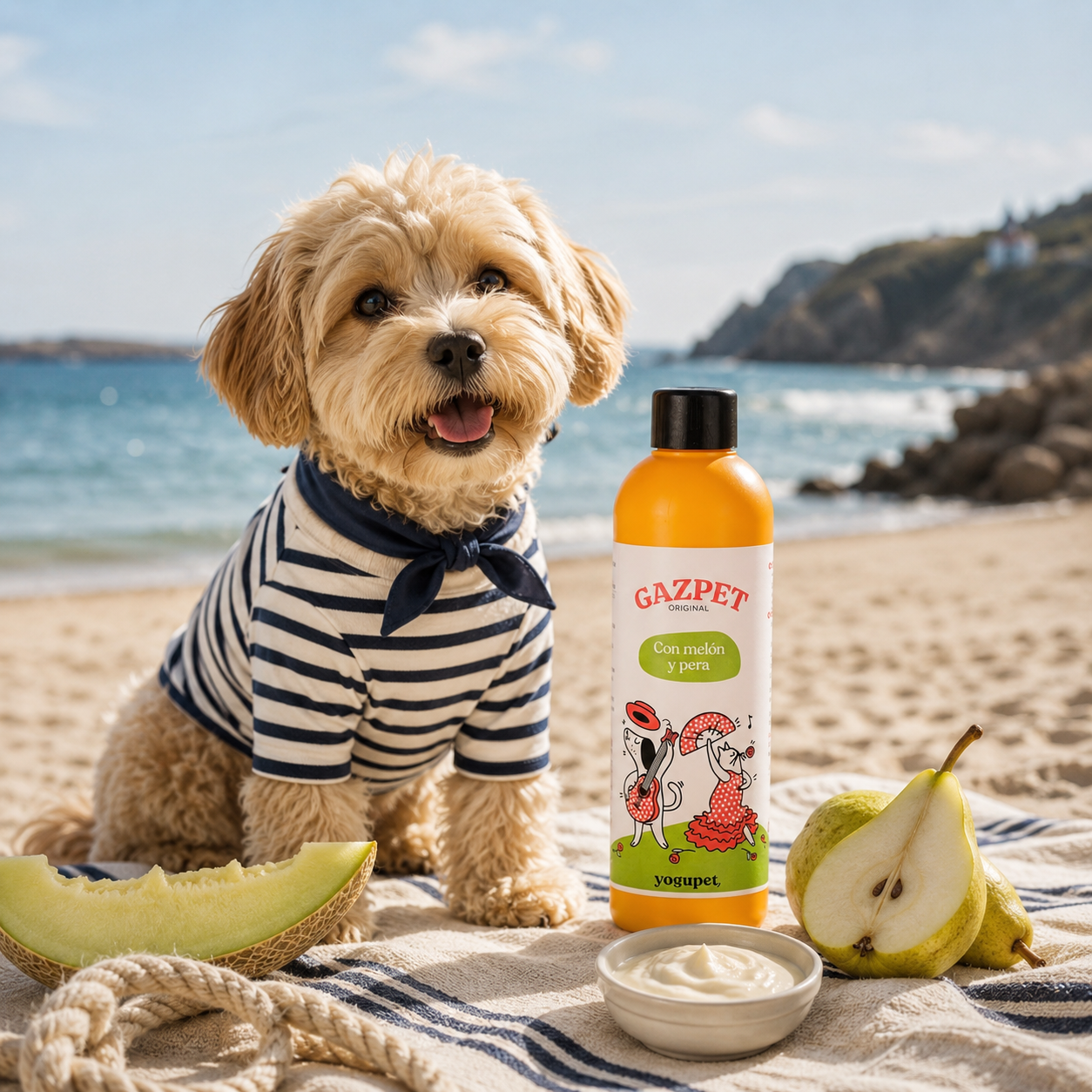 Gazpet Melon & Poire Yogupet – Yaourt à boire sans lactose pour chien