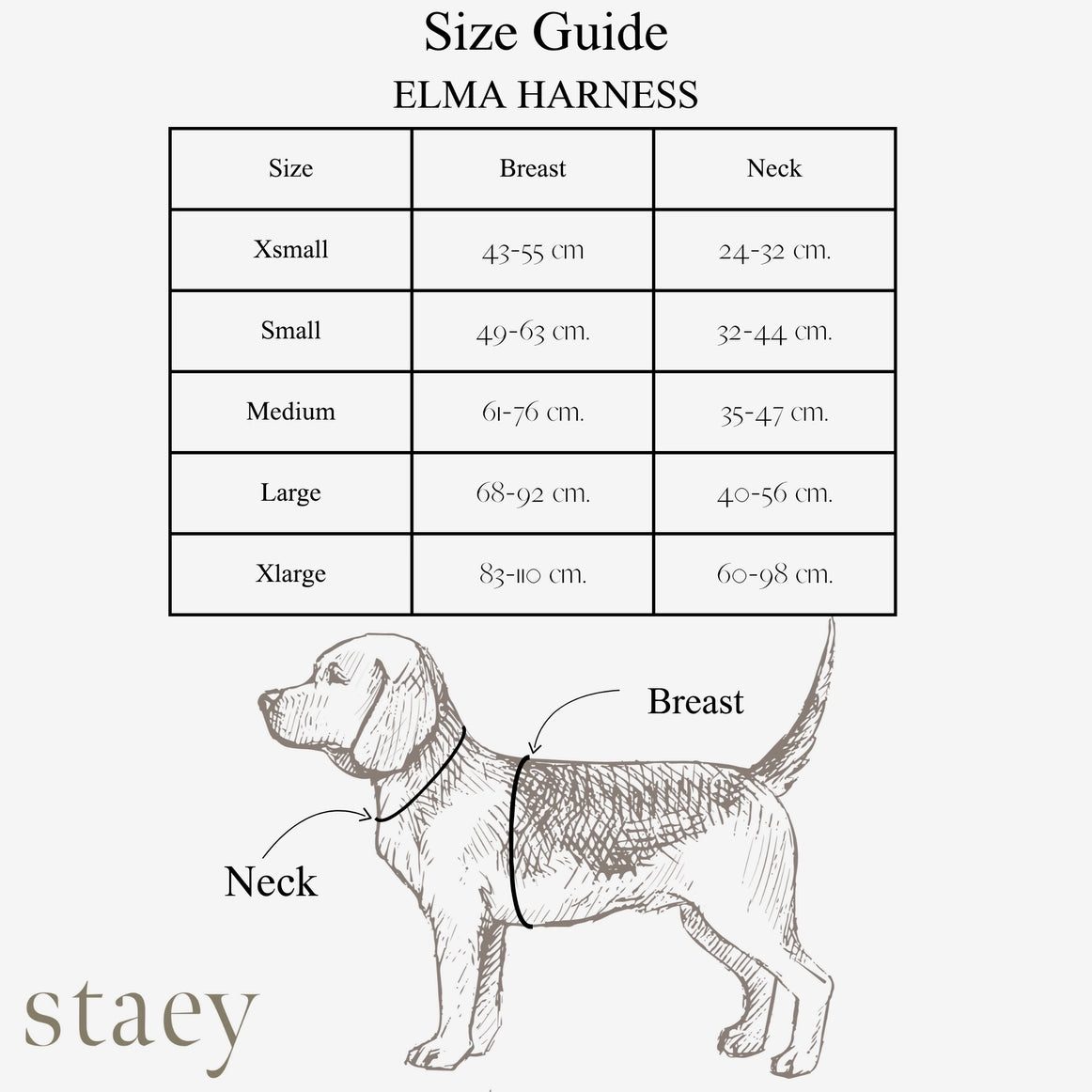 Harnais ELMA  pour chien – Staey