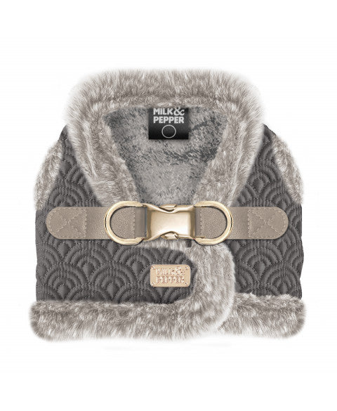 Harnais Veste pour chien MILENA Gris Anthracite – Milk & Pepper