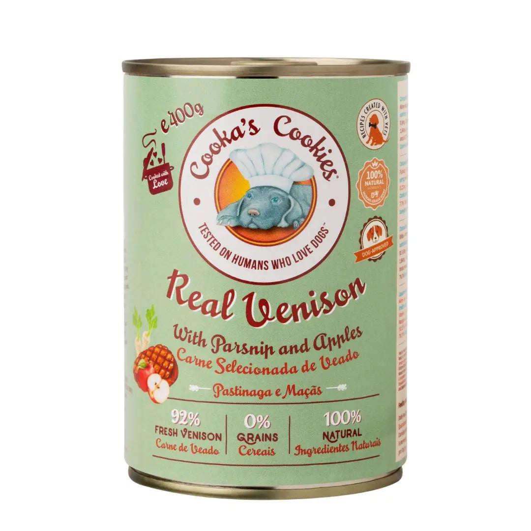 Pâtée au Gibier, Panais & Pommes Cooka's Cookies – 100 % Naturelle & Sans Céréales pour Chien