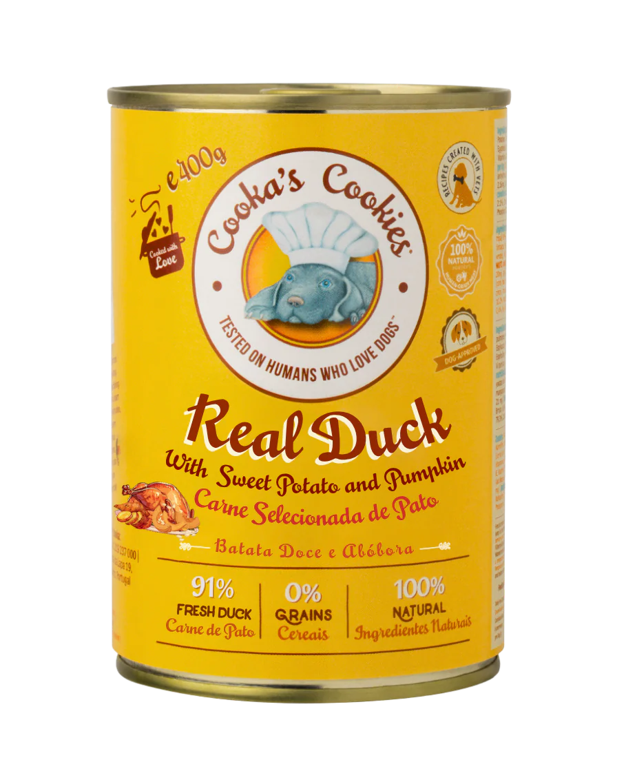 Pâtée Real Duck pour chien – Cooka's Cookies