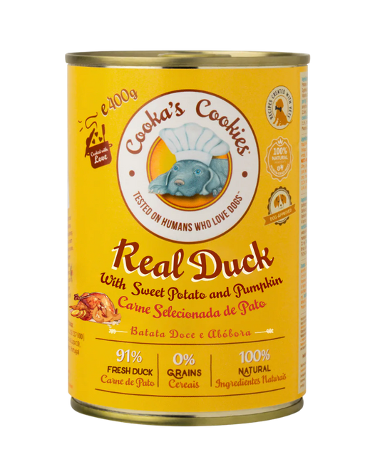 Pâtée Real Duck pour chien – Cooka's Cookies