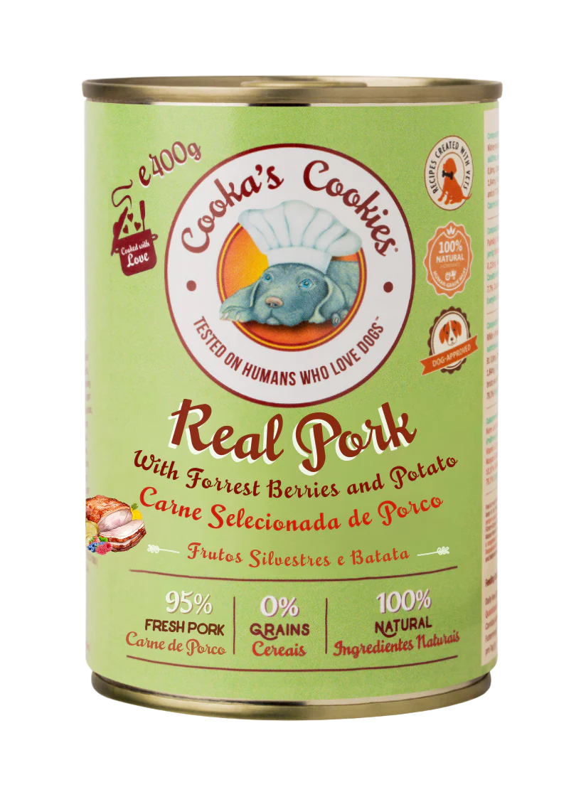Pâtée Real Pork pour chien – Cooka's Cookies
