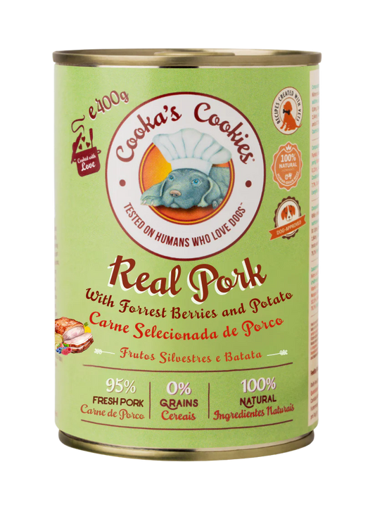 Pâtée Real Pork pour chien – Cooka's Cookies