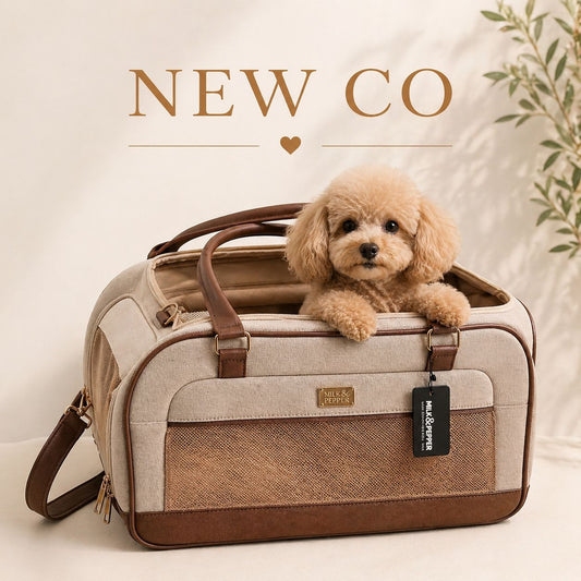 Sac de transport BORNEO en lin pour chien – Milk & Pepper