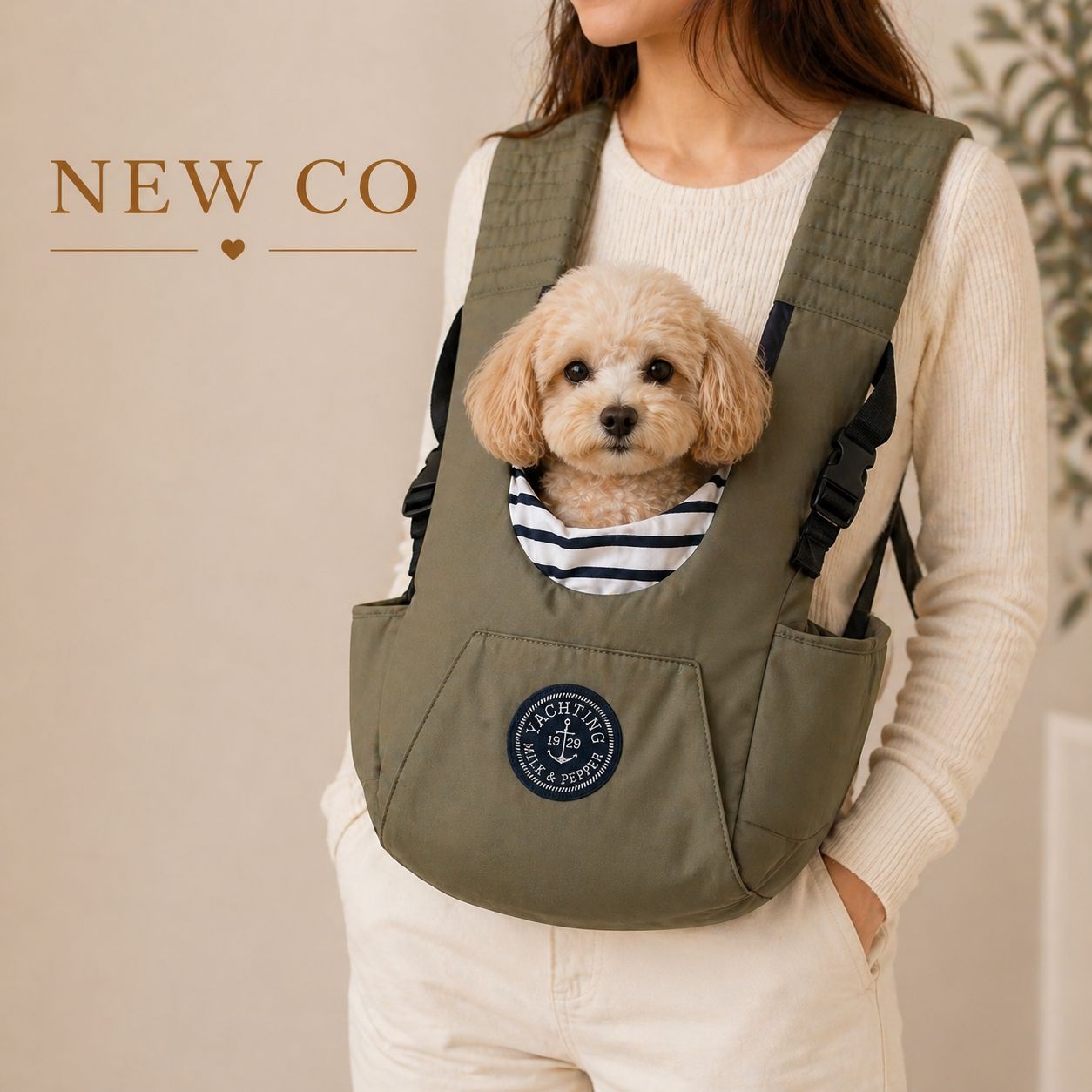 Sac porte bébé ARMEL pour chien – Milk & Pepper