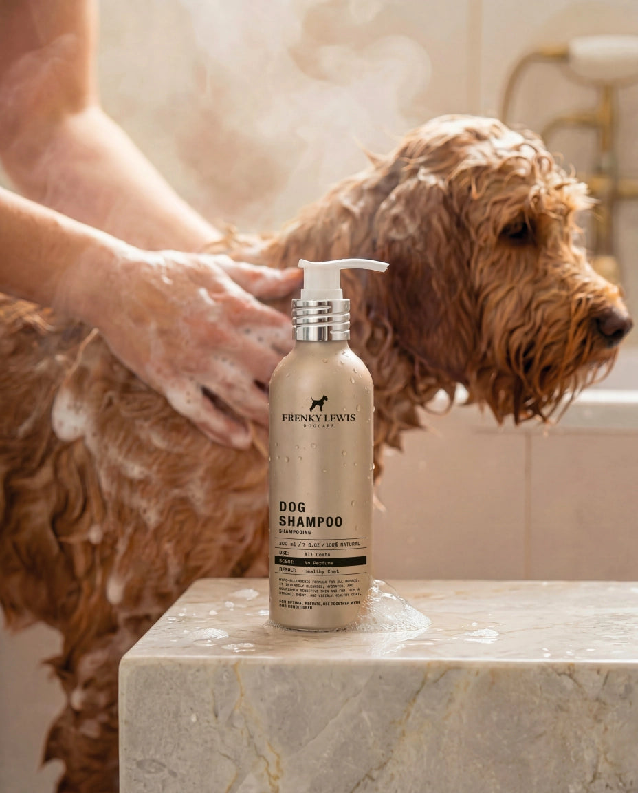 Shampooing hypoallergénique pour chien Sans Parfum – FRENKY LEWIS 200 ml