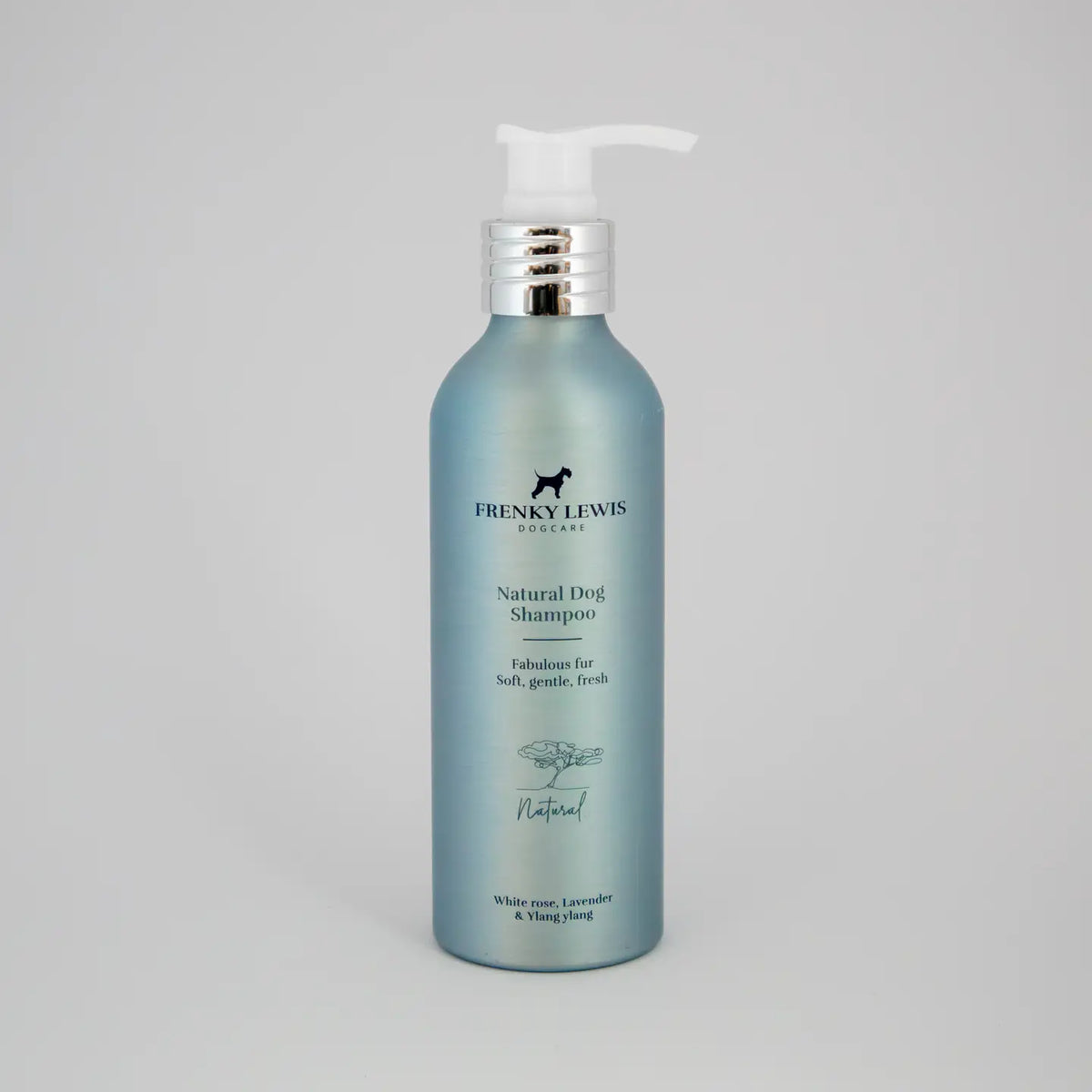 Shampooing naturel pour chien Rose Blanche, Lavande & Ylang-Ylang – FRENKY LEWIS 200 ml