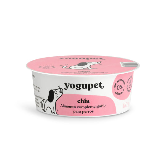 Yaourt pour chien sans lactose aux graines de chia – Yogupet